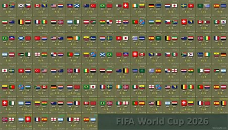 Match schedule (Graphic version B - horizontal)